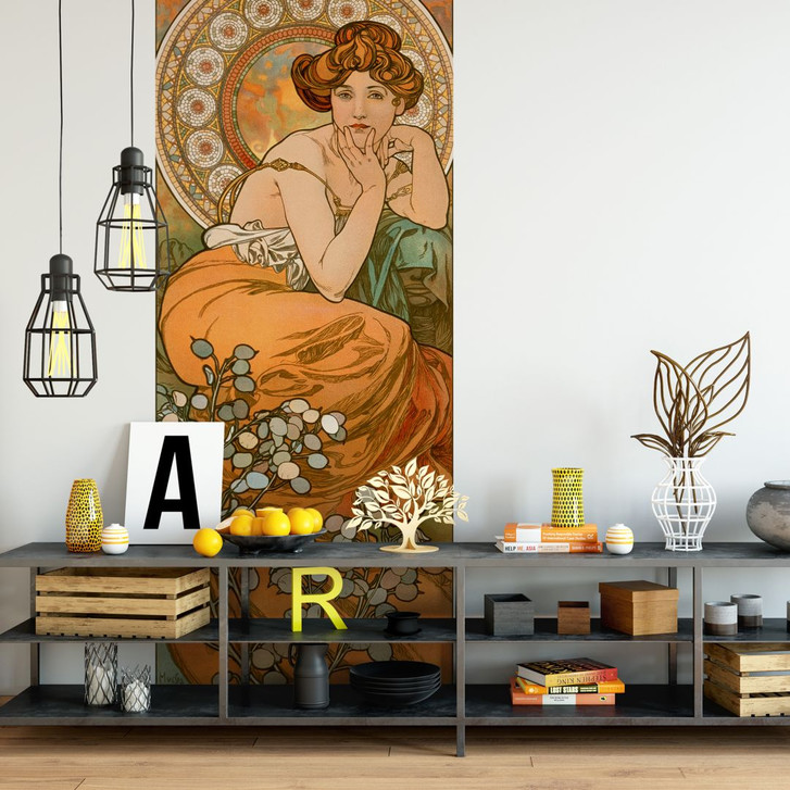 Fototapete Mucha – Edelsteine: Topas - WA227014