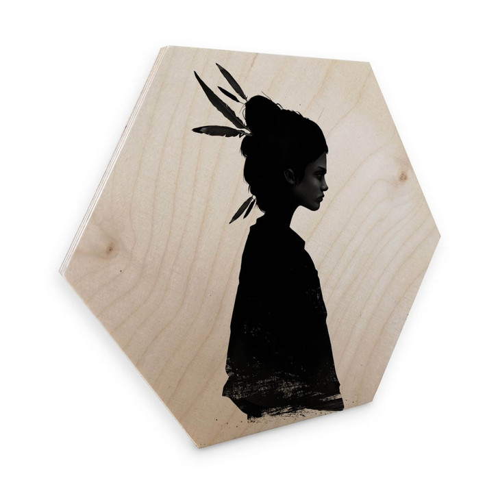 Hexagon - Holz Birke-Furnier - Ireland - Never Never - WA263298