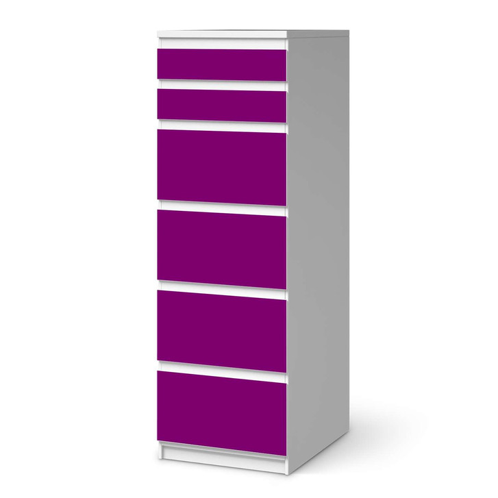 Klebefolie IKEA Malm Kommode 6 Schubladen (schmal) - Flieder Dark - CR111626