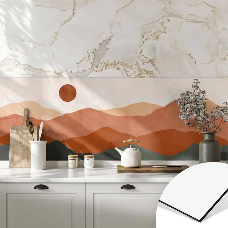Küchenrückwand Sanfte Hügel in der Abendsonne - Costa - WA472333