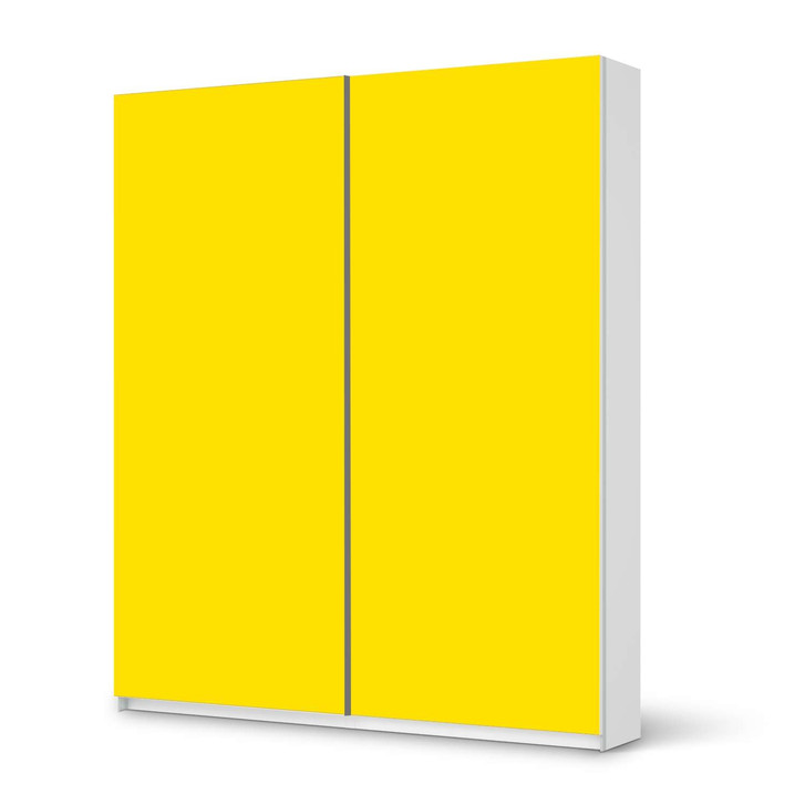 Möbelfolie IKEA Pax Schrank 236cm Höhe - Schiebetür - Gelb Dark - CR116976