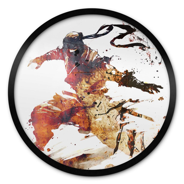 Poster Fliegender Ninja - Kulik - Rund - WA427516