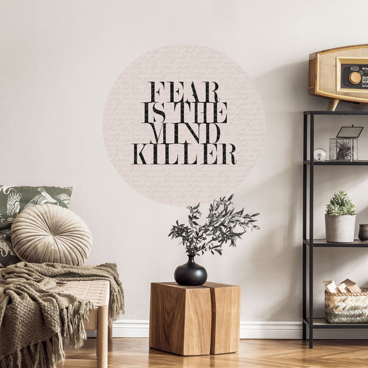 Wandtattoo Filmzitat aus Dune - Fear is the mind killer - Rund - WA413247