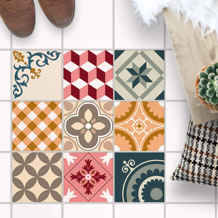 Fliesenaufkleber Boden - Swedish Tiles - CR100405
