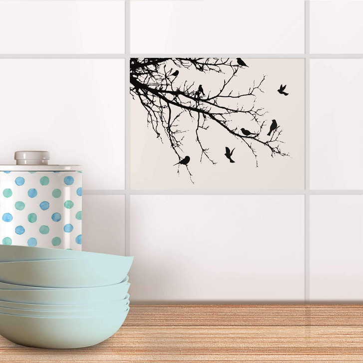 Fliesenfolie - Tree and Birds 1 - CR104299