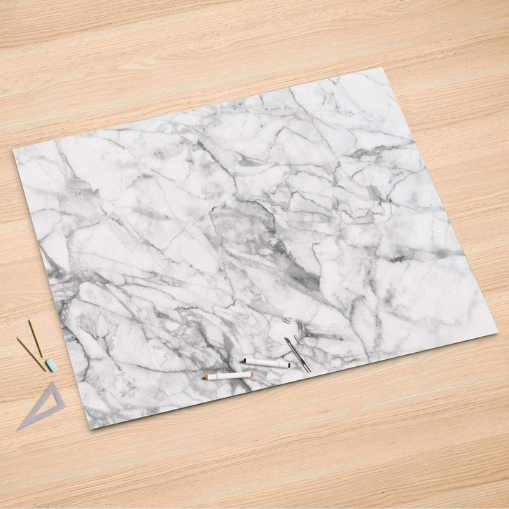 Folienbogen (150x100cm) - Marmor weiss - CR106645