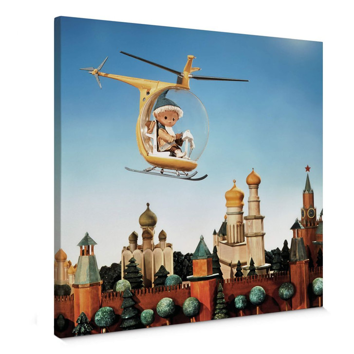 Leinwandbild Unser Sandmännchen - Sandmann auf der Reise durch den Orient - Quadratisch - WA404273