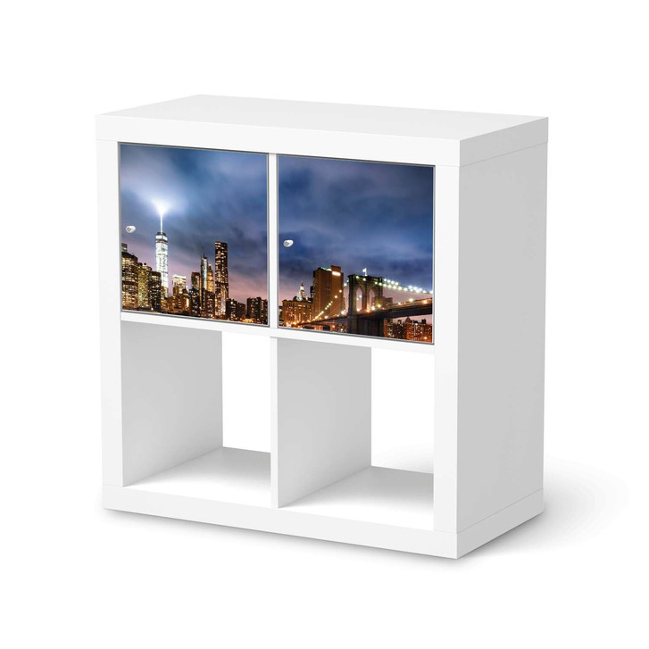 Möbel Klebefolie IKEA Expedit Regal 2 Türen (quer) - Brooklyn Bridge - CR113415