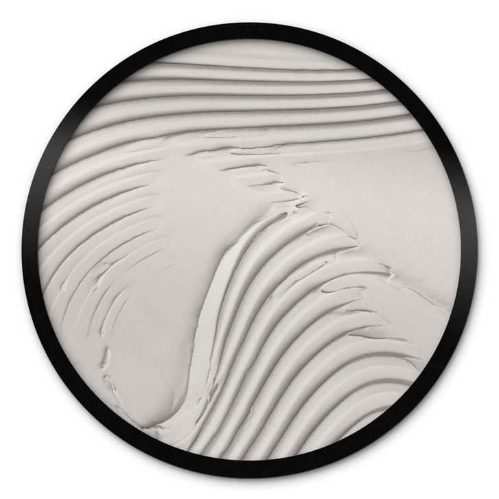 Poster Sanfte Strukturen in Beige - Pictufy Studio - Rund - WA436455