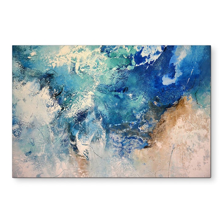 Wandbild Aufprallende Wellen - Fedrau - Alu-Dibond - WA421739