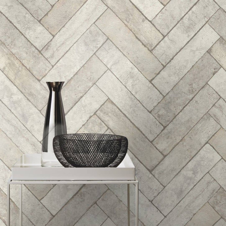 Backsteintapete, Steinoptiktapete Factory V grau - WA428595