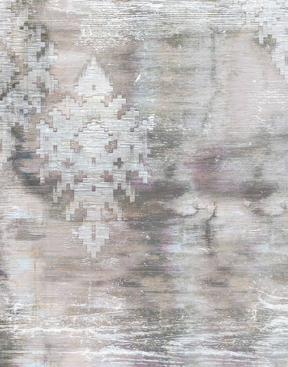 Fototapete Wandtapete mit Motiv Abstrakte Textur mit Ornament Muster in Grau Beige 2.7 x 2.12 m - WA505162