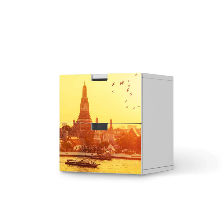 Klebefolie IKEA Stuva / Malad Kommode - 2 Schubladen - Bangkok Sunset - CR110272
