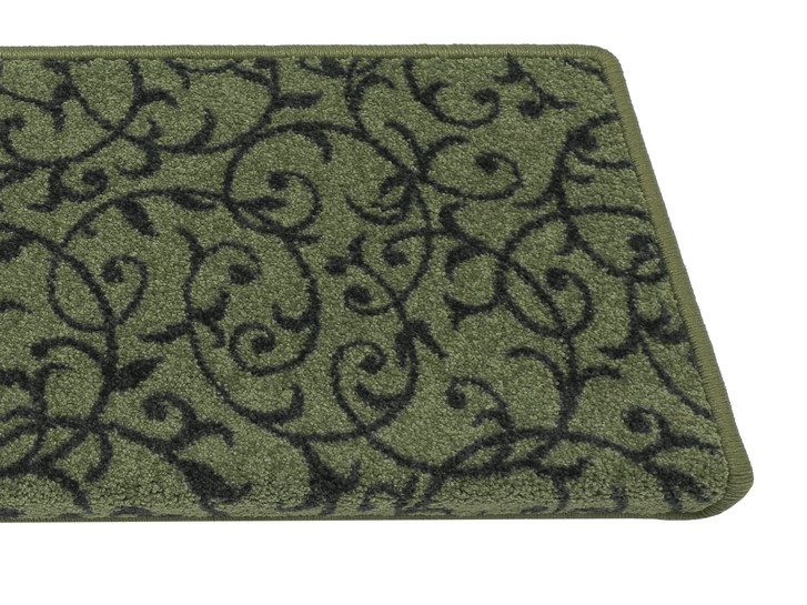 Bijou Home & Office Floral  Stufenmatte Rechteckig Wunschmass in Grün - TS503246