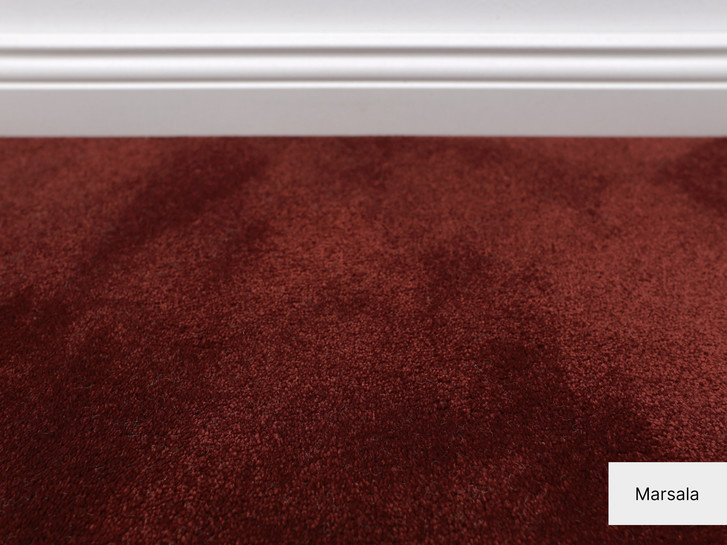 Cannes Softflor Teppichboden Meterware in Marsala - TS503775