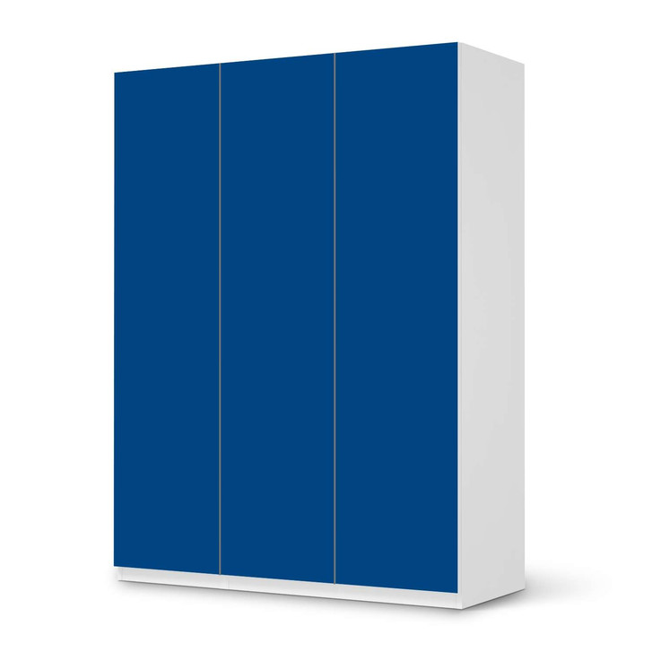 Folie IKEA Pax Schrank 201cm Höhe - 3 Türen - Blau Dark - CR105739