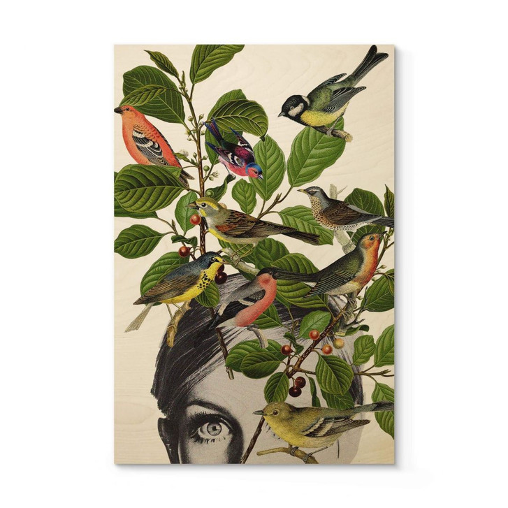 Holzposter Frida Floral Studio - Twiggy Eye - WA299889