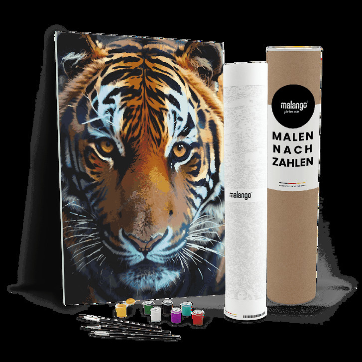 Malen nach Zahlen Leinwandbild - Tiger Talha - WA447712