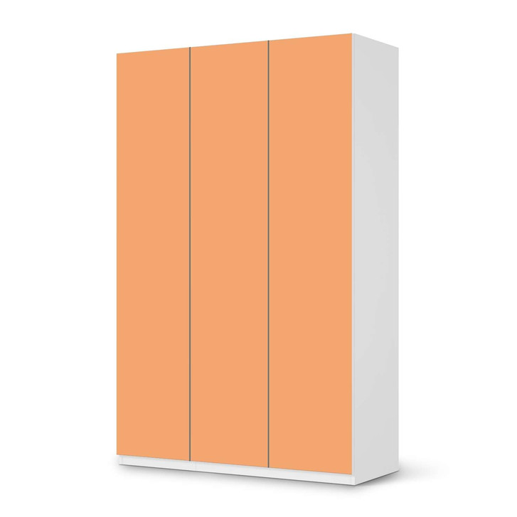 Möbelfolie IKEA Pax Schrank 236cm Höhe - 3 Türen - Orange Light - CR118613