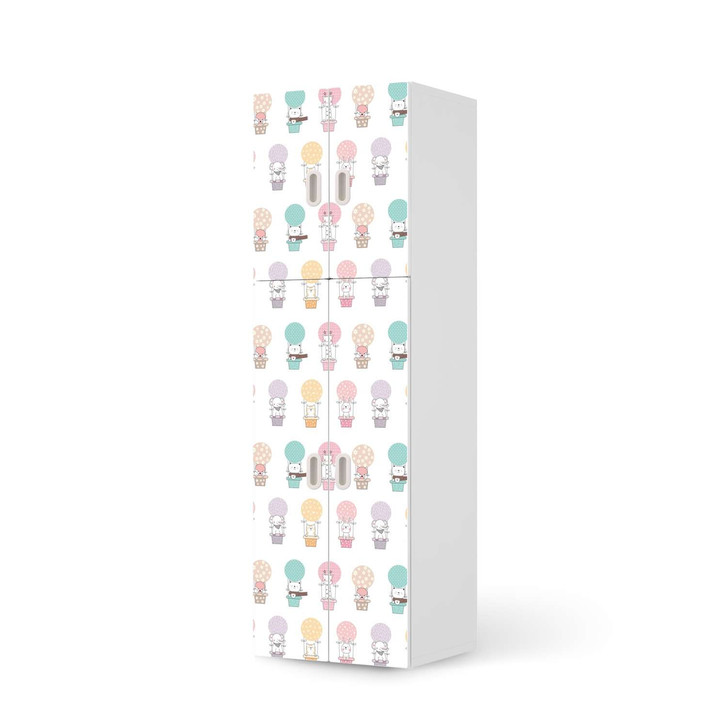Möbelfolie IKEA Stuva / Fritids - 2 grosse und 2 kleine Türen - Flying Animals - CR118746