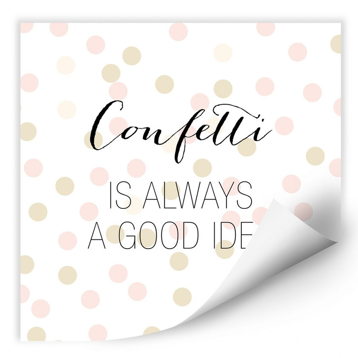 Wallprint Confetti & Cream - Confetti is always a good idea - WA182785