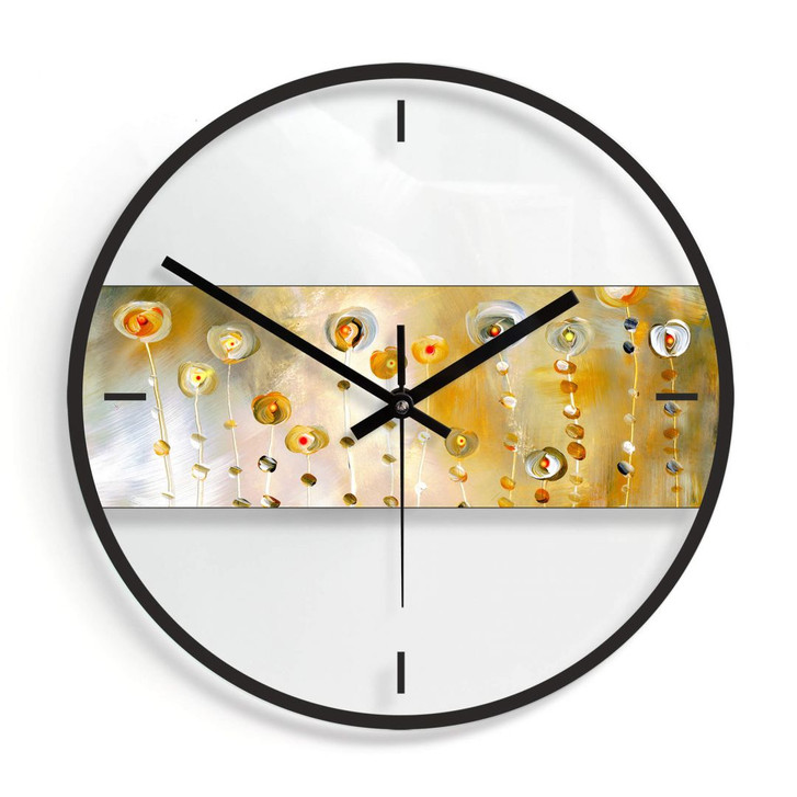 Wanduhr aus Glas - Niksic - Golden Eye Ø30cm - WA298343