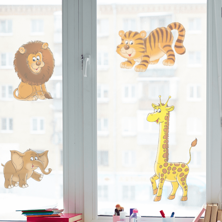 Fenstersticker Wilder Zoo - CG10200