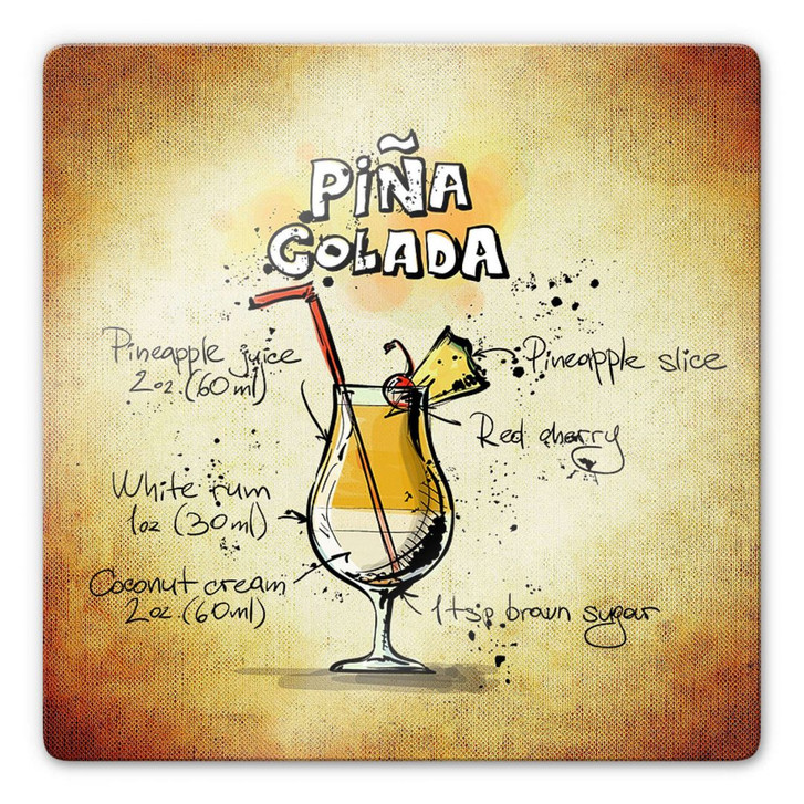 Glasbild Pina Colada - Rezept - WA126751