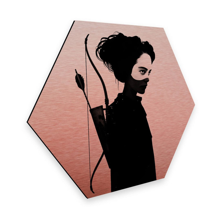 Hexagon - Alu-Dibond-Kupfereffekt Ireland - Four of Hearts - WA295472