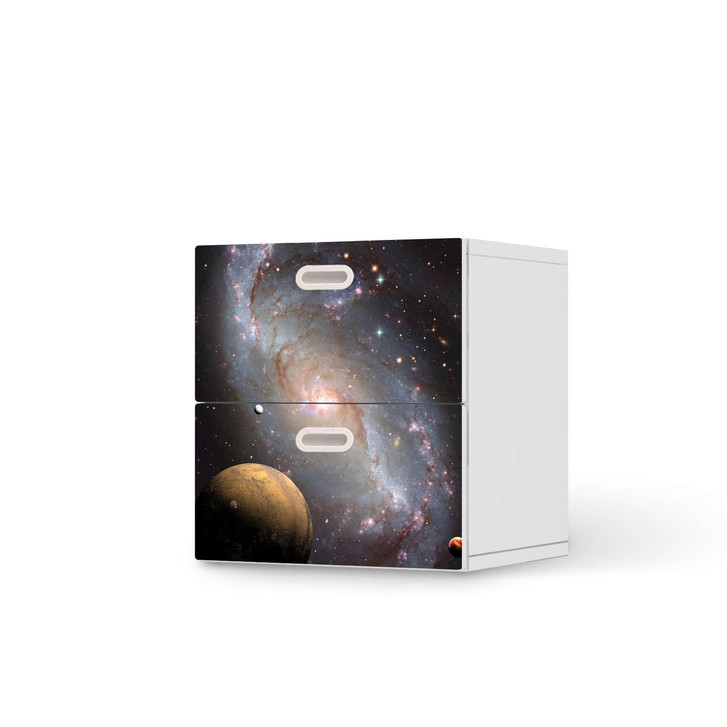Klebefolie IKEA Stuva / Fritids Kommode - 2 Schubladen - Milky Way - CR110086