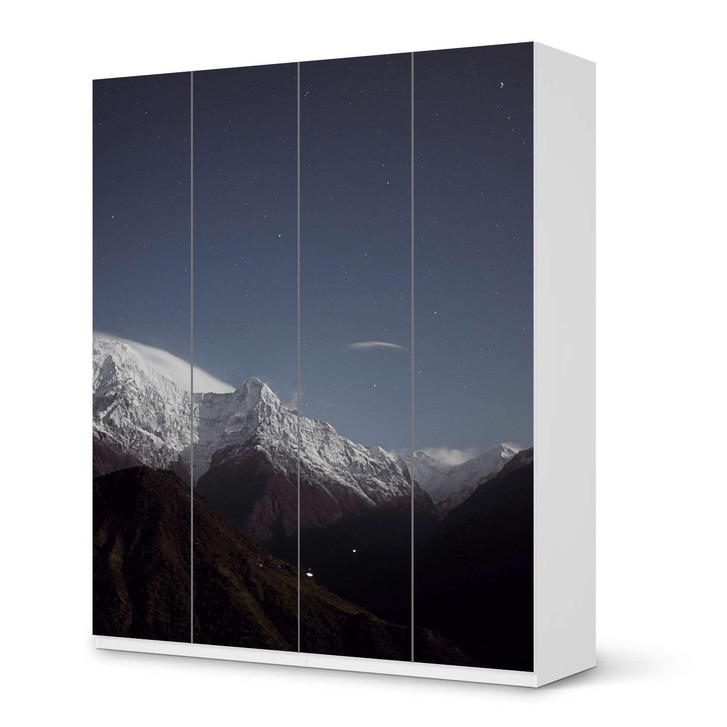 Möbelfolie IKEA Pax Schrank 236cm Höhe - 4 Türen - Mountain Sky - CR116903