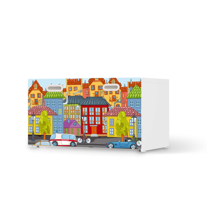 Möbelfolie IKEA Stuva / Fritids Bank mit Kasten - City Life - CR117677