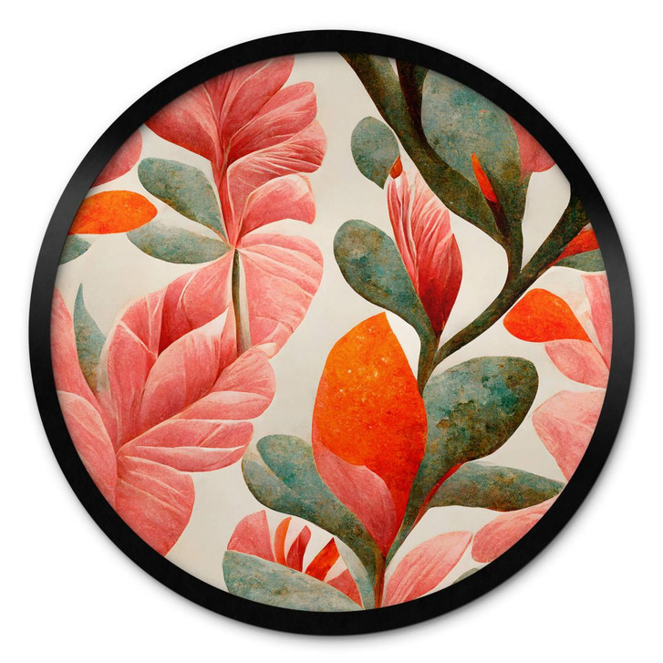 Poster Treechild - Indische Rose - Rund - WA380664