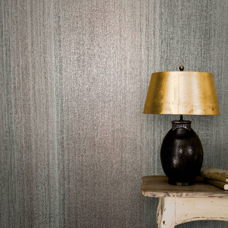 Vliestapete mit Streifen und Linien grau, blau Struktur - WA450282