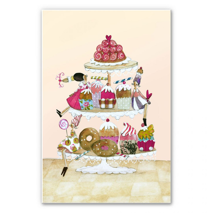 Wandbild Leffler - Glitzer Muffinparade - WA193684