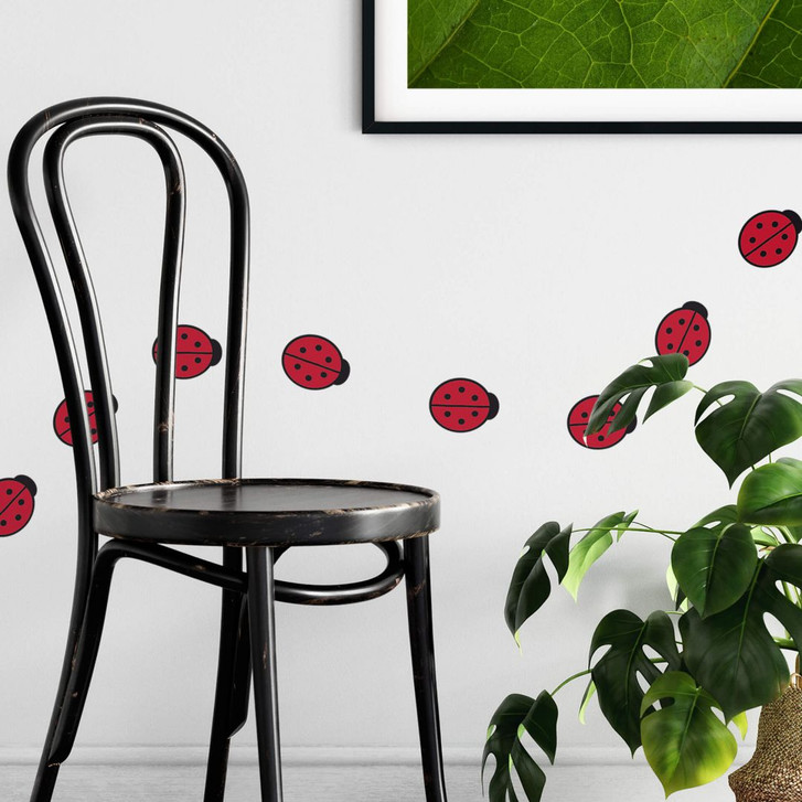 Wandsticker Rotes Mariechenkäferset - WA202415