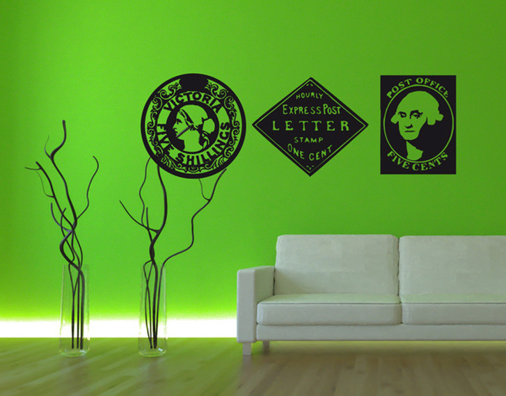 Wandtattoo Old Poststamps II - TD16341