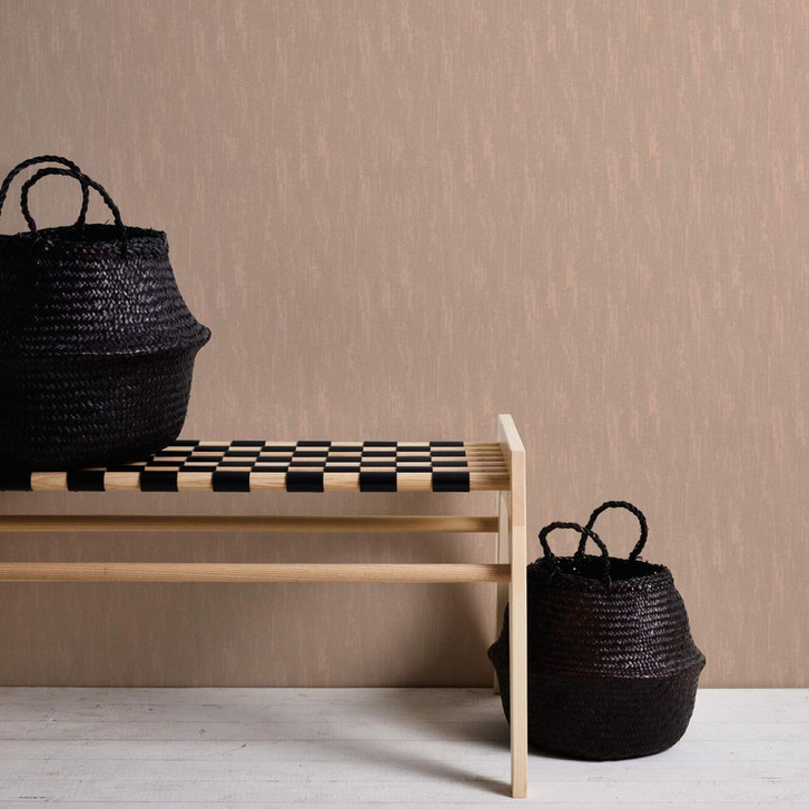 Architects Paper Textiltapete Di Seta Unitapete einfarbig braun - WA261781