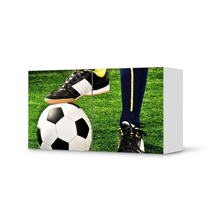 Folie IKEA Besta Regal 2 Türen (quer) - Fussballstar - CR105350