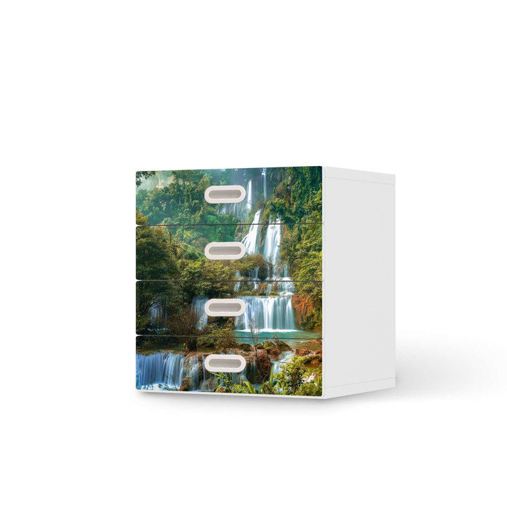 Klebefolie IKEA Stuva / Fritids Kommode - 4 Schubladen - Rainforest - CR112039