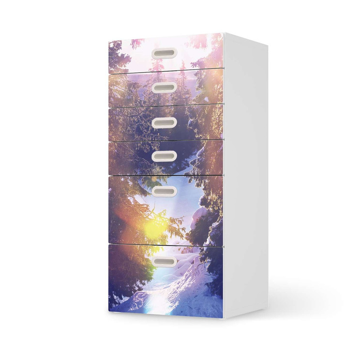 Klebefolie IKEA Stuva / Fritids Kommode - 6 Schubladen - Lichtflut - CR110208