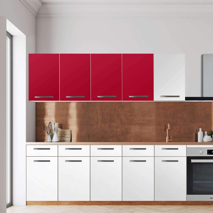 Klebefolie - Wandschrank 160cm Breite - Rot Dark - CR108510