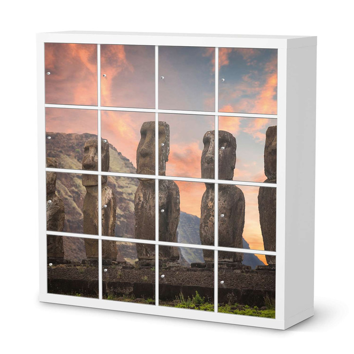 Möbelfolie IKEA Expedit Regal 16 Türen - Easter Island - CR118061