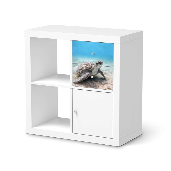 Möbelfolie IKEA IKEA Expedit Regal Schubladen - Green Sea Turtle - CR115087