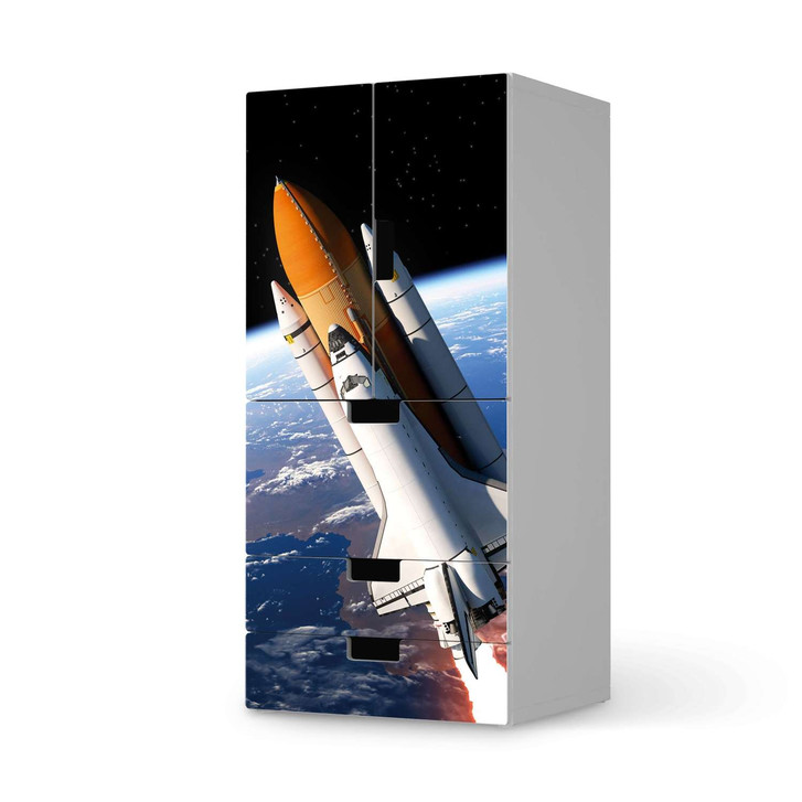 Möbelfolie IKEA Stuva / Malad - 3 Schubladen und 2 kleine Türen - Space Traveller - CR117252