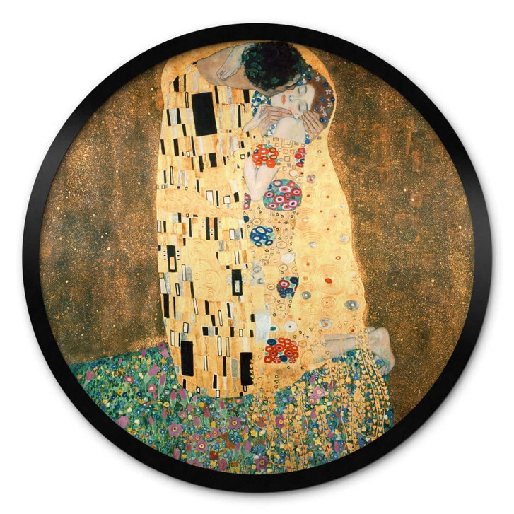 Poster Klimt - Der Kuss - Rund - WA409839