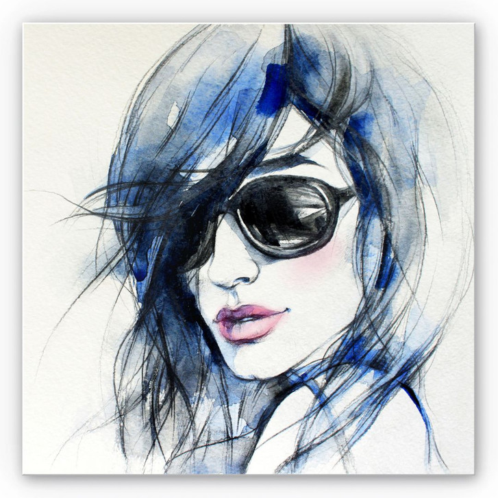 Wandbild I wear my Sunglasses - quadratisch - WA193049