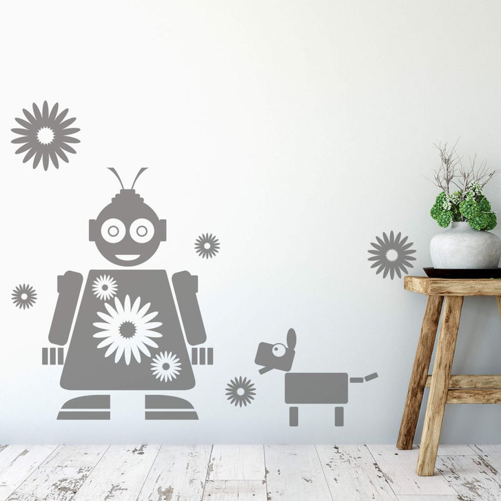 Wandtattoo Roboter Fleur - WA217866