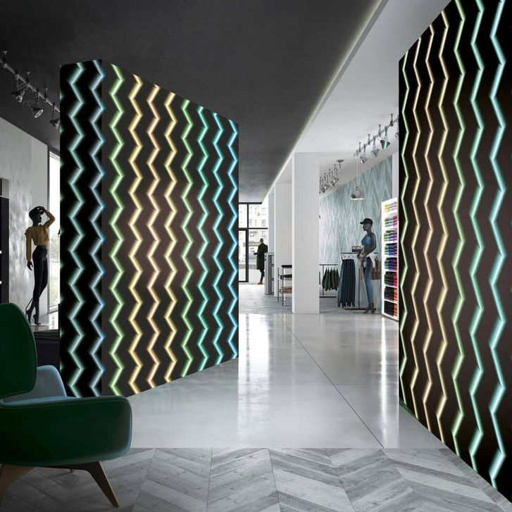 Fototapete mit Illustrations-Effekt, Schwarz Grafisch 3.40 x 1.06 m - WA448926