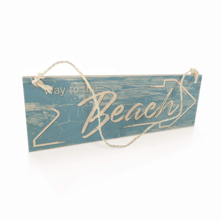 Holzschild Way to the Beach - Pfeil - WA306564